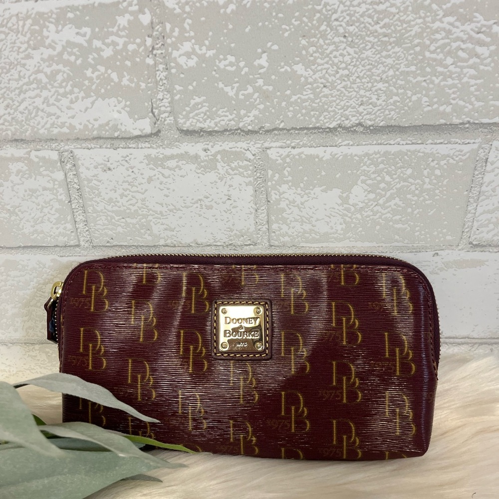 Dooney & Bourke Signature 1975 Bordeaux Wallet/Pouch